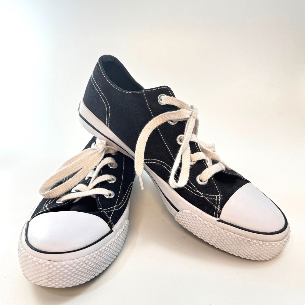 Airwalk Black Canvas Low Top‎ Skate Sneakers Shoes Size 10 168266-70